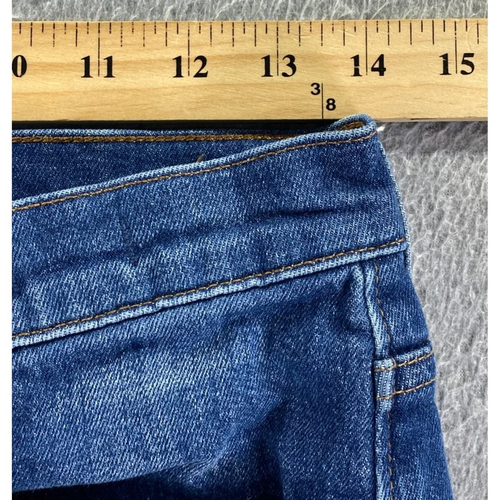 Madewell Slim Boyjean Women's 25‎ Med Blue Stretch Distressed High Rise City